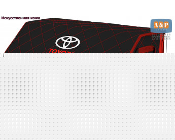 Органайзер-саквояж "Союз Премиум" в багажник Toyota (Тойота), размер XL Plus. Цвет: черный с красной прострочкой Ромб.