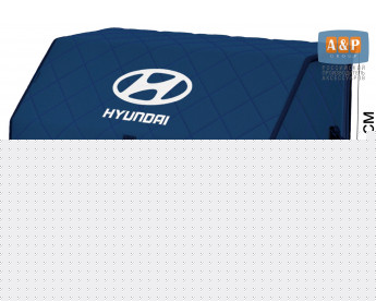 Органайзер-саквояж "Союз" в багажник Hyundai (Хендай), размер XL. Цвет: синий с синей прострочкой Ромб.