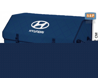 Органайзер-саквояж "Союз" в багажник Hyundai (Хендай), размер XXL. Цвет: синий с синей прострочкой Ромб.
